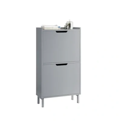 Image of SoBuy Hallway Shoe Bench Rack Cabinet with Seat Cushion and Flip drawer White W60 x D24 H52cm FSR151 K W