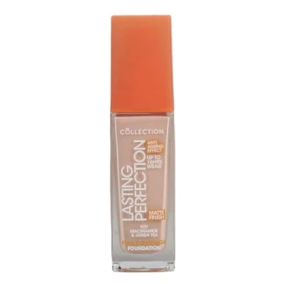 Image of Collection Cosmetics Lasting Perfection Matte Foundation, Full Coverage, Anti Ageing Effect, 1N Rose Porcelain Neutral 27ml