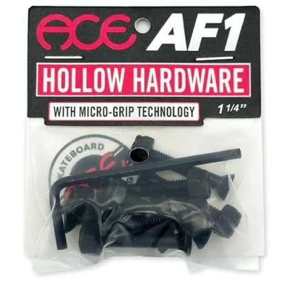 Image of Ace Skateboard Hardware Hollow Gripper Bolts 1 1/4&quot; Allen