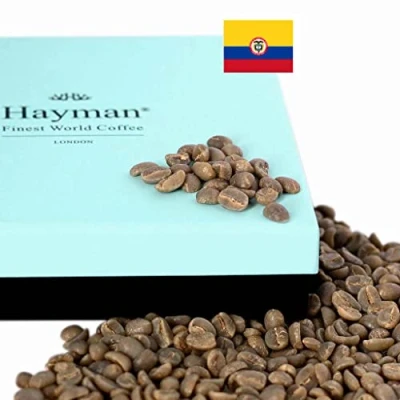 Image of Hayman Coffee, 100% Colombia Manos Juntas Green Coffee Beans To Medium Roast With Roaster Machine, 340g/12oz Box (Unit Count: 1) Colombian