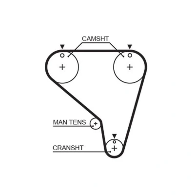 Image of 1276153B00, 1276153B01 Timing Belt GATES FleetRunner Micro V Stretch Fit 5266XS 119 1133mm 25,4mm