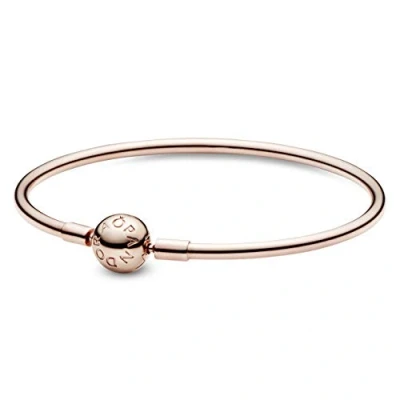 Image of Pandora Moments Rose Gold Bangle 17cm