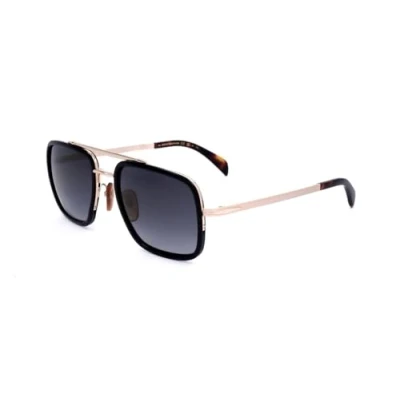 Image of DAVID BECKHAM DB 7002/S Men&#039;s sunglasses Black and gold