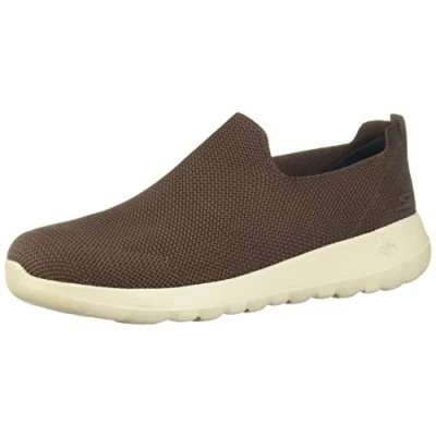 Image of Skechers Womens Go Walk Max Athletic Air Mesh Slip on Walking Shoe Sneaker, Brown, 10 US