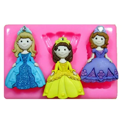 Image of Princess Cinderella Silicone Mould Mold for Cake Decorating Cupcake Toppers Icing Sugarcraft Tool by Fairie Blessings