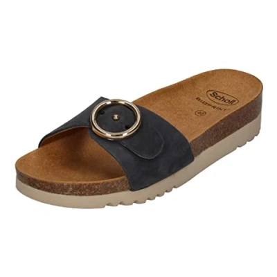 Image of Scholl Women&#039;s Malibu&#039; Mule Sandal, Navy, 5 UK