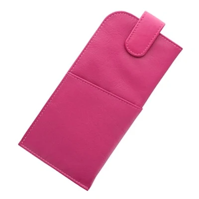 Image of Mala Leather Soft Slim Nappa Glasses Case With Tab Fastener 5104_14m