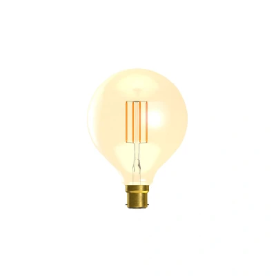 Image of Globe 125mm Non Dimmable LED Vintage Bulb 3.3W B22 2200K Bell Lighting