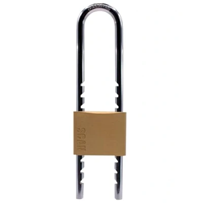 Image of Scan Brass Padlock 50mm Sliding Shackle SCAPLBSLIDE