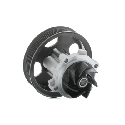 Image of 1334206, 1334711, 93195466 Water pump VALEO 506983 with belt pulley gaskets/seals without lid VAUXHALL: Corsa Mk3, Astra Mk6, Mk4