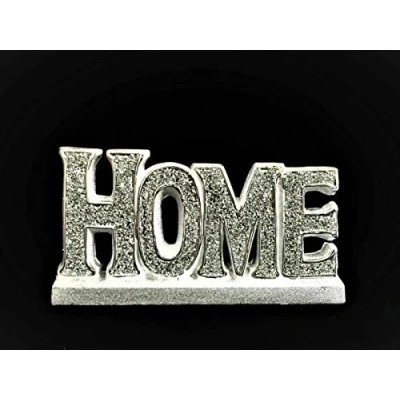 Image of Silver Sparkle Ornament Bling Crushed Diamond Gift CRYSTALLIZED Home letter character Handmade Craft Display Present Gifts for all occasion, Decor