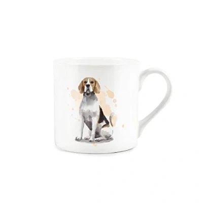 Image of Purely Home Beagle Mug Bone China White Coffee/Tea Present Gift for Dog Lovers