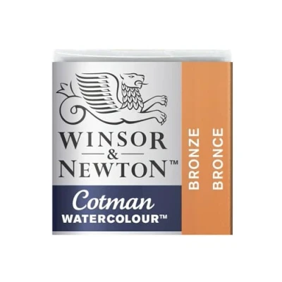 Image of Winsor &amp; Newton Watercolour Paint, Bronze, Half PAN