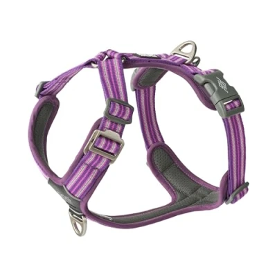 Image of Dog Copenhagen Comfort Walk Air 3.0 Harness Adjustable, Reflective Stain and Water Repellent, Purple Passion, S