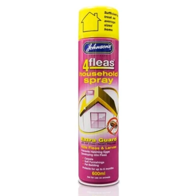Image of ToWorld(TM) Johnsons 4Fleas Household IGR Extra Flea KIller Spray Treatment 600ML 6 Months