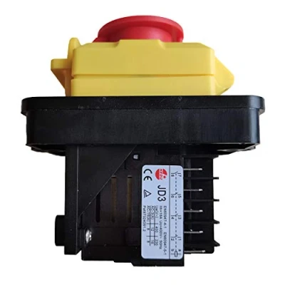 Image of KEDU KJD11 10Pins Electromagnetic Switch Emergency Stop Pushbutton Switches for Industrial Machine Tool Equipment JD3 Relay AC 400V 16A 12A 8A 5NO (400V 10Pins)