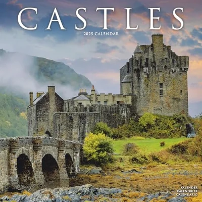 Image of Castles 2025 Square Wall Calendar Travel, History Calendar: Original Avonside Kalender [Mehrsprachig] [Kalender]
