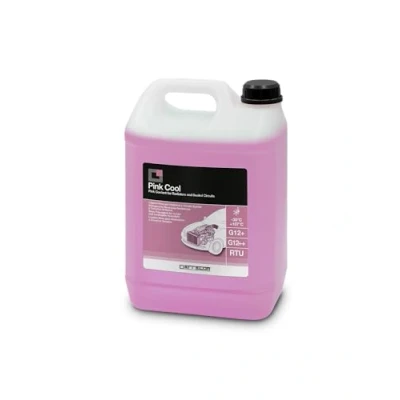 Image of ERRECOM Pink Cool, Coolant and Antifreeze 30C/+107C, Formulation with 100% silanized Si OAT inhibitor package, G12+, G12++, Ready to Use, 5 Litre