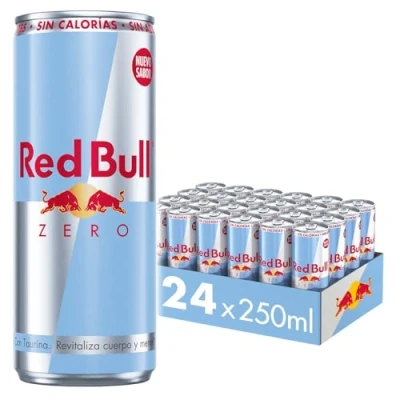 Image of Red Bull Energy Drink Zero Calories, Pack of 24, Disposable (24 x 250 Ml)