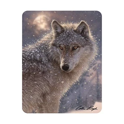 Image of 3D LiveLife Magnet Lone Wolf from Deluxebase. Lenticular Fridge Magnet. Magnetic decor for kids and adults with artwork licensed renowned artist, Collin Bogle