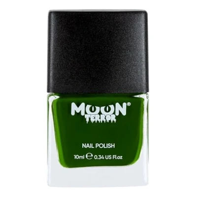 Image of Halloween Nail Polish by Moon Terror 10ml Zombie Green SFX Make up, Special effects Varnish