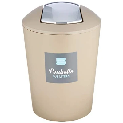 Image of Douceur d&#039;Intérieur Swing Bin 5.6 Litre taupe