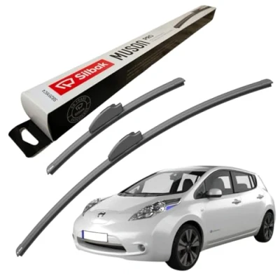 Image of Silbak Windscreen Wipers, for NISSAN LEAF (10/2010 01/2018) Wiper Blades, 650mm/400mm
