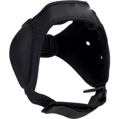 Image of Sports Ear Guard Boxing Wrestling Headgear BJJ Grappling Adjustable Ultra Soft Head protector Guards MMA Jiu Jitsu (Black)