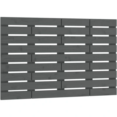 Image of vidaXL Wall Headboard Grey 96x3x63 cm Solid Wood Pine