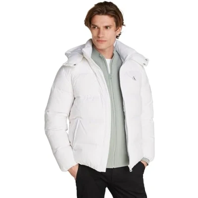Image of Calvin Klein Jeans Essentials Jacket Down jacket, Men&#039;s, Size: XL, Bright white