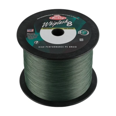 Image of Berkley Whiplash 8 Braided line Green 2000m 0.30mm (71.6kg) fishing