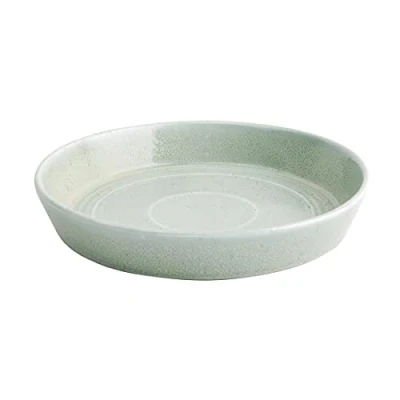 Image of Olympia Cavolo Flat Round Bowls Spring Green 220mm (Pack of 4)