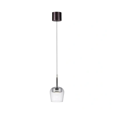Image of Q Smart Home Paul Neuhaus LED hanging light Kon silver coloured Ø 21 cm