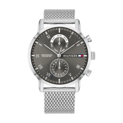 Image of Tommy Hilfiger Chronograph watch silvercoloured, Men&#039;s, Size: One Size, Silver coloured
