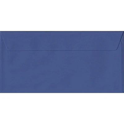 Image of Iris Blue DL 110mm x 220mm Self Seal Colour Business Envelopes 100gsm (Pack of 50)