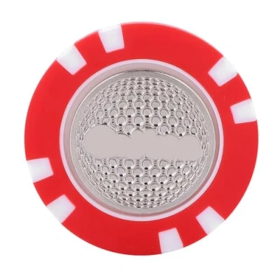 Image of Vbest life Golf Ball Marker, Poker Chip Durable ABS Marker Level Golfer Gift(Red) Leisure Sport