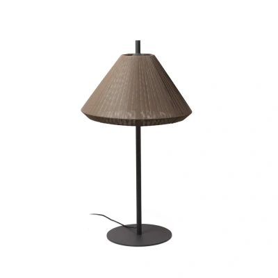 Image of Saigon Table Lamp Round Tapered Brown, E27, IP65