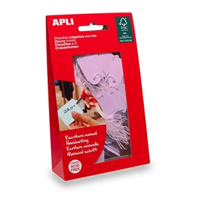 Image of APLI 12929 Pink Hanging Labels 22 x 35 mm 100 Units