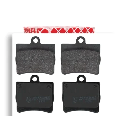 Image of 0024205120, 0054201820, A0024205120, A0054201820 Brake pad set FEBI BILSTEIN 16152 Rear Axle excl. wear warning contact MERCEDES BENZ: W124 Saloon