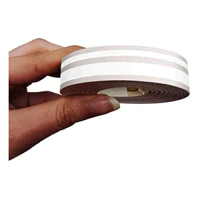 Image of 4R Quattroerre.it 10508 Trim Stripes Double Adhesive Strips for Cars, White, 11 mm x 10 mt