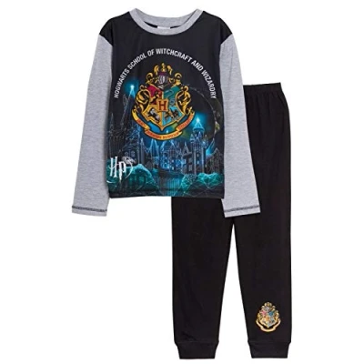 Image of Harry Potter Pyjamas Full Length Pjs 5 6 Years Black