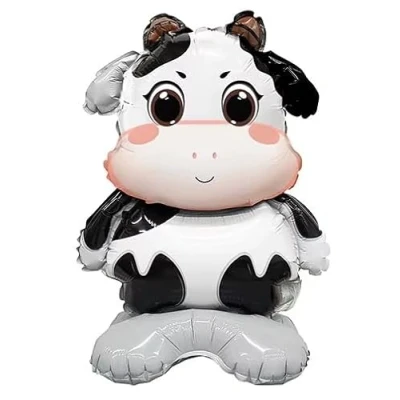 Image of Cow Standing Animal Foil Balloon, 50cm