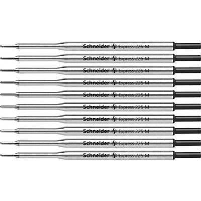 Image of Schneider Express 225 M Large Capacity Refill for Ballpoint Pen Black ISO 12757 2 G1 Pack of 10