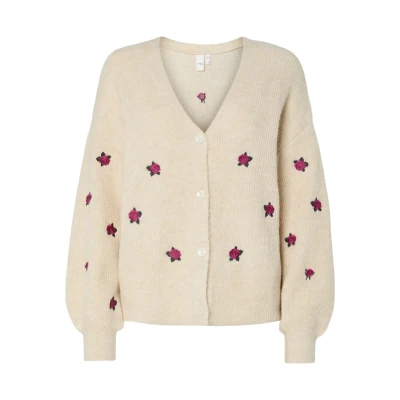 Image of YAS Yasfleur Cardigan Cardigan, Women&#039;s, Size: XS, Birch