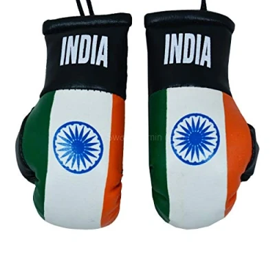 Image of BeCreative MINI COUNTRY BOXING PAIR GLOVES FOR CAR MIRROR (INDIA)