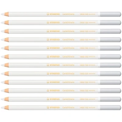 Image of Chalk Pastel Pencil STABILO CarbOthello Pack of 12 Titanium White