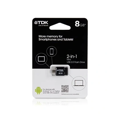 Image of Tdk 938472 Memory 2 in 1 of 8 GB (mini USB to 2.0)