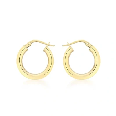Image of Carissima Gold Women&#039;s 9 ct Yellow 25 mm Twist Creole Earrings