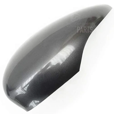 Image of UNDERGROUND PARTS Magnetic Grey Wing Mirror Cover Cap Left Passenger Side for Ford Fiesta mk7 2012 2017