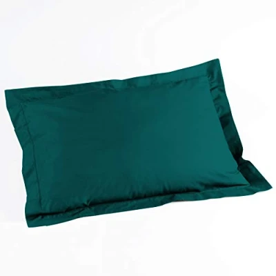 Image of douceur d&#039;intérieur, Pillowcase (50 x 70 cm) Lina Petrole, 100% Cotton